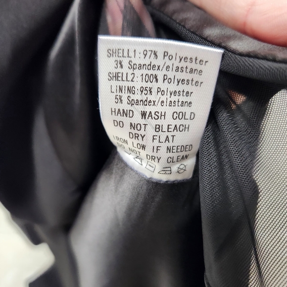 AKIRA Black Satin Blazer
